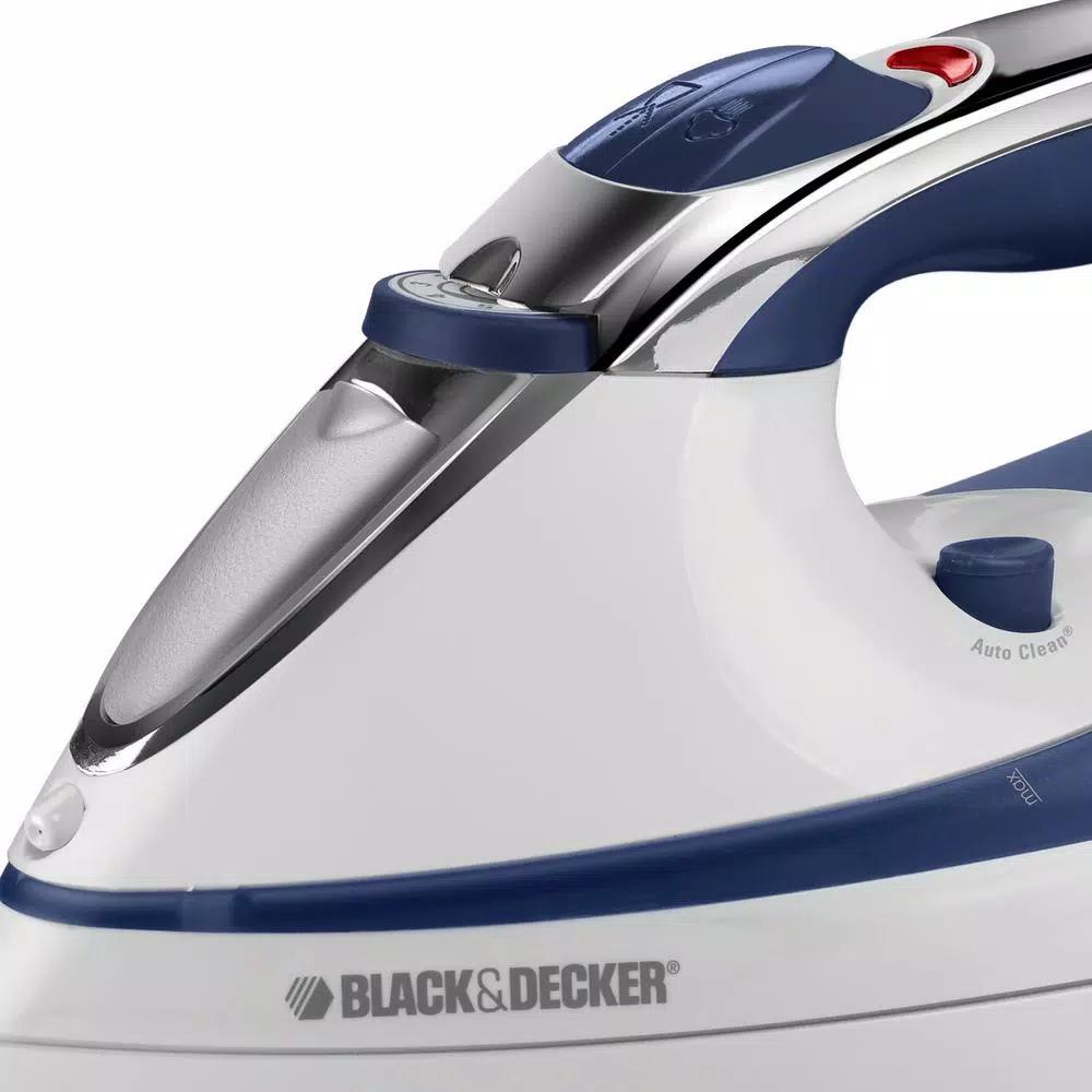 BLACK+DECKER Steam Advantage Traditional Steam Iron, 1200W, Blue