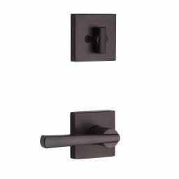 Baldwin Prestige Spyglass Single Cylinder Venetian Bronze Door Handleset with Square Lever thumbnail 7
