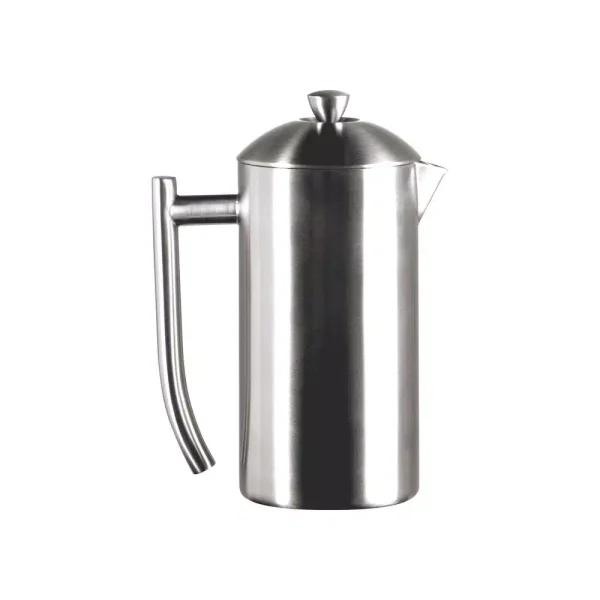 Frieling 3-Cup Brushed Stainless Steel French Press Coffee Maker, Double-Walled Insulated