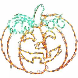 Haunted Hill Farm Happy Jack-O-Lantern LED Halloween Light, Indoor/Outdoor Pumpkin Decor thumbnail 6
