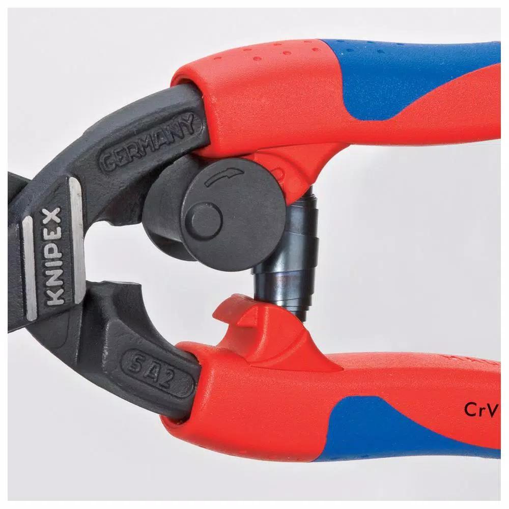 KNIPEX 8 in. High Leverage CoBolt Bolt Cutters with Notched Blade and Tether Attachment