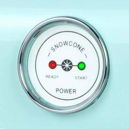Nostalgia 30W Aqua Blue Retro Snow Cone Maker with Stainless Steel Blades thumbnail 4