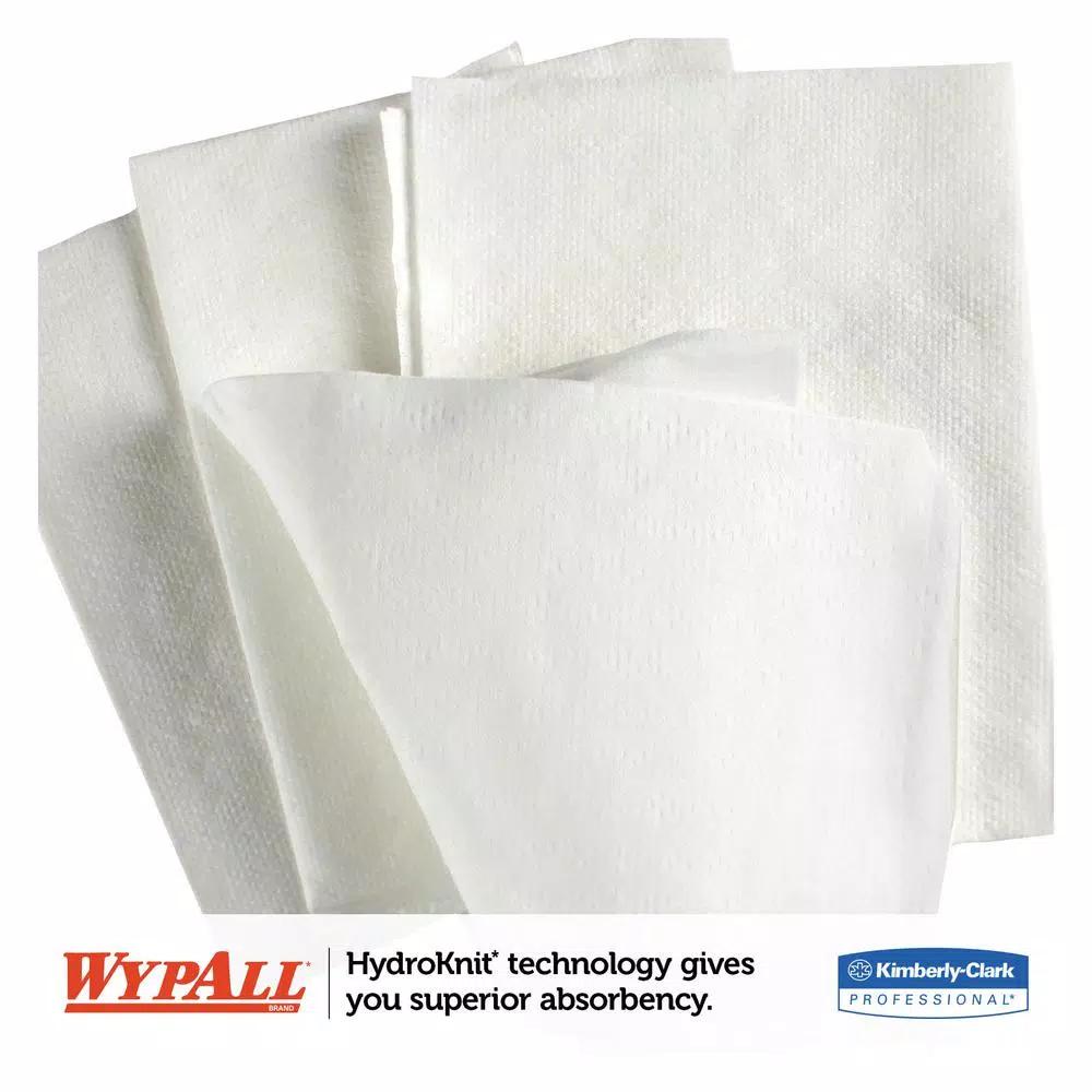Kimberly-Clark PROFESSIONAL WypAll X60 HydroKnit Wipers, 1-Ply, 76-Count