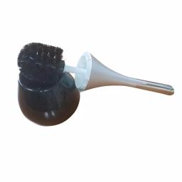 Unbranded Water Drop Ceramic Toilet Bowl Brush and Holder Set - Navy Blue thumbnail 5