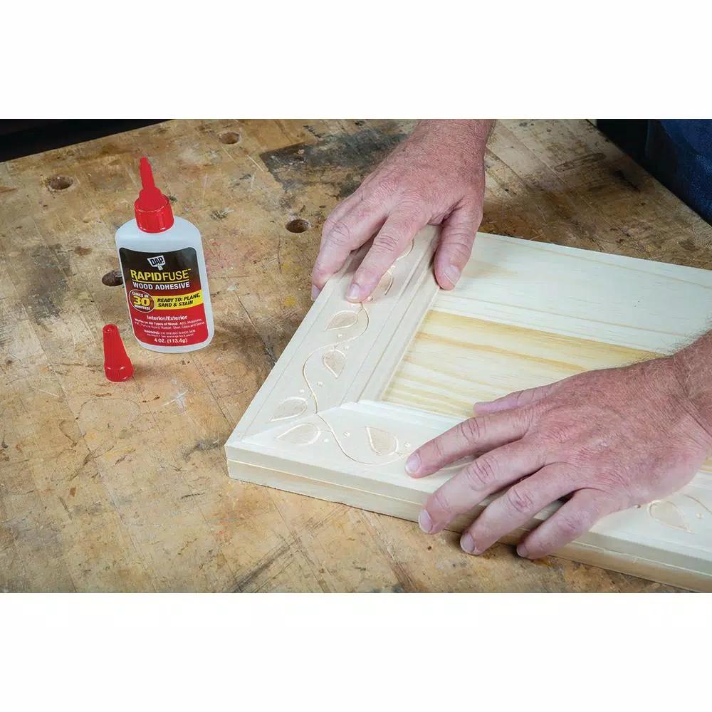 DAP RapidFuse Fast Curing Wood Adhesive, Clear, 4 oz. (6-Pack)