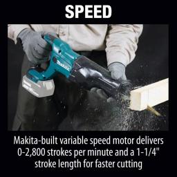 Makita 18V LXT Cordless Reciprocating Saw & Oscillating Multi-Tool Combo Kit (Tool Only) thumbnail 7