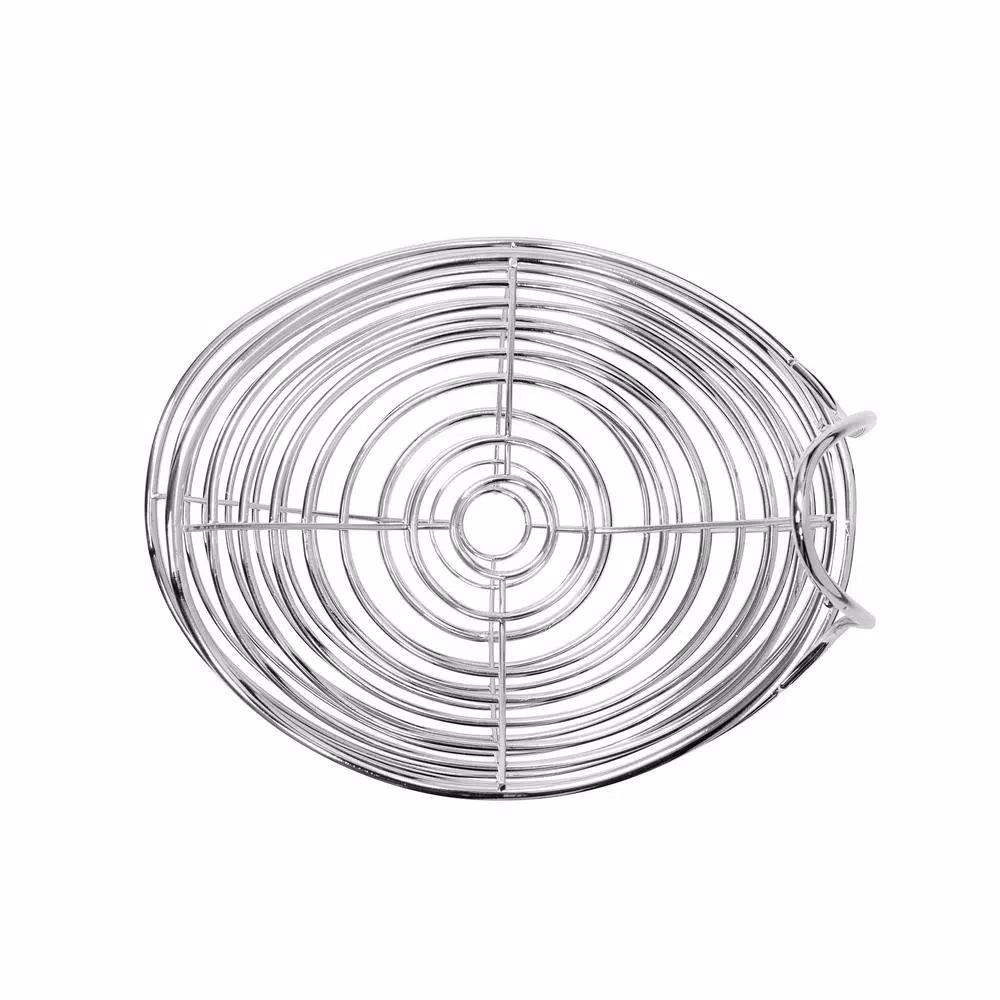 Spectrum Opus Arched 2-Tier Chrome Server Basket, Steel Fruit and Vegetable Organizer