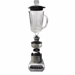 Koblenz Kitchen Magic Collection LKM-9510 RVI Professional 1000W Blender, 59 oz. Glass Jar, Silver thumbnail 1