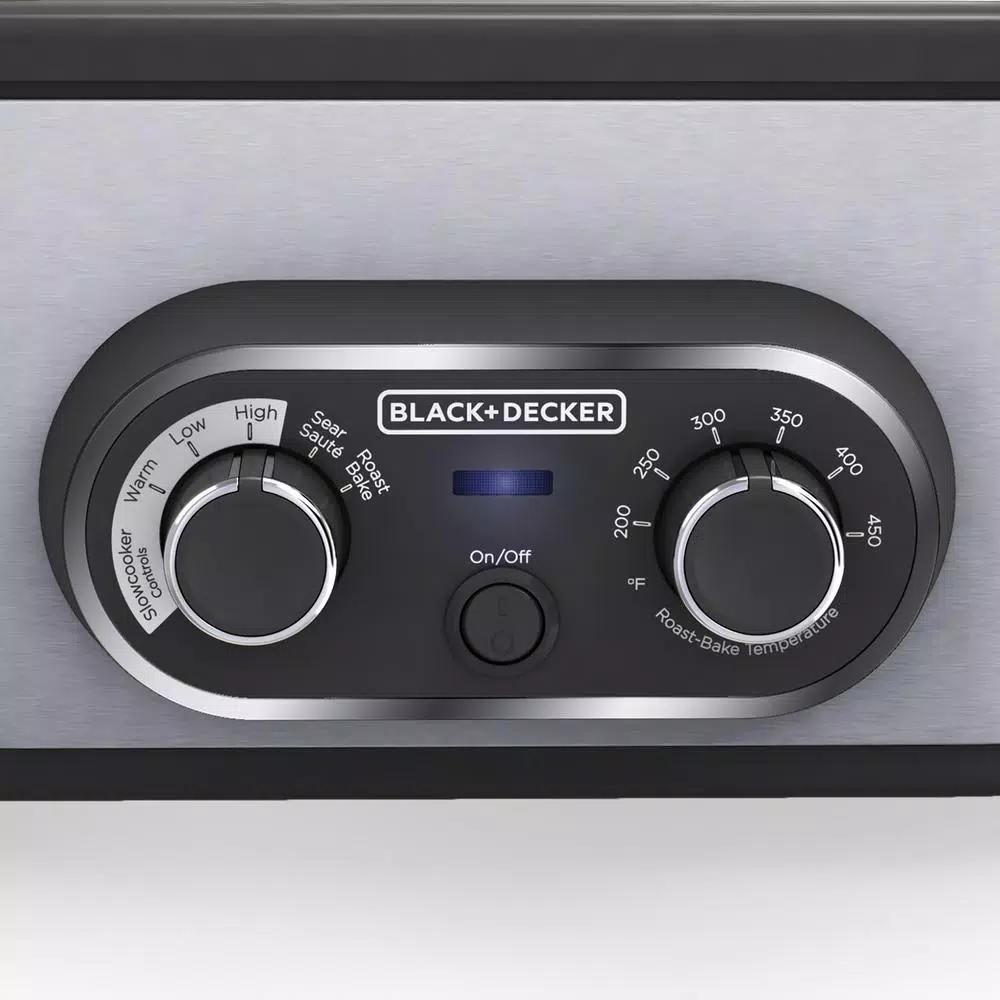 BLACK+DECKER BLACK + DECKER 6.5 Quart Stainless Steel Multicooker and Slow Cooker