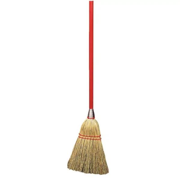 Carlisle 40 in. Natural Corn Lobby Broom, 12-Pack