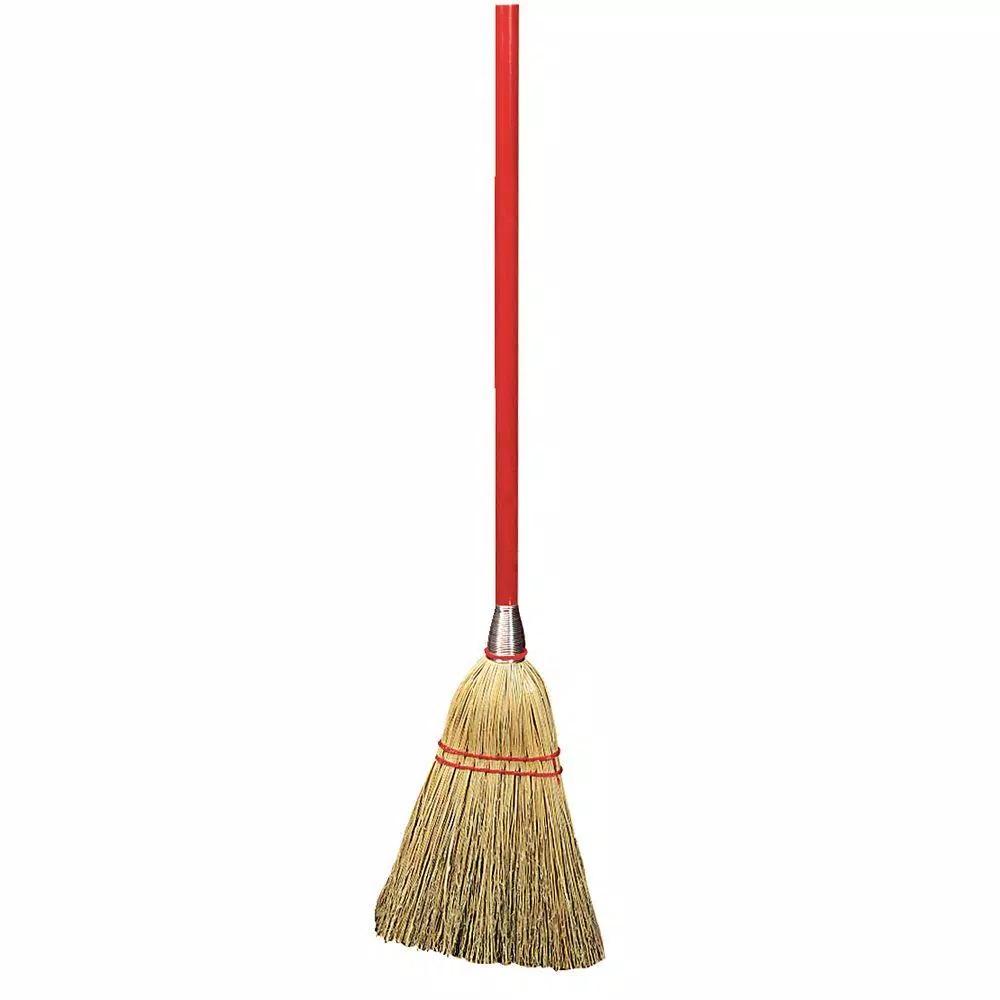 Carlisle 40 in. Natural Corn Lobby Broom, 12-Pack