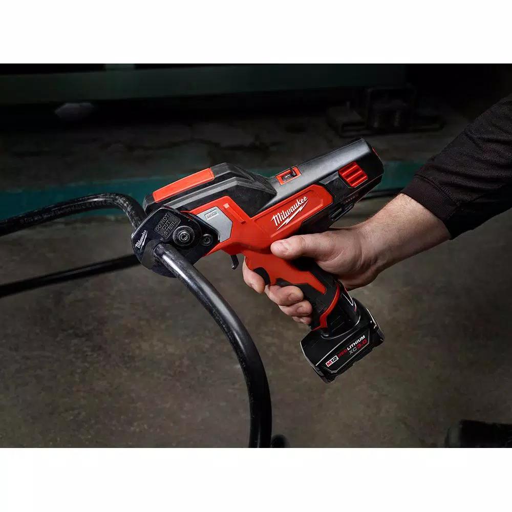 Milwaukee M12 12V Lithium-Ion Cordless 600 MCM Cable Cutter Kit with 3.0Ah Battery and Charger