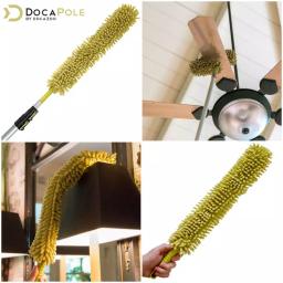 DocaPole 7 ft. to 30 ft. Telescopic Extension Pole with Flexible Microfiber Ceiling Fan Duster Kit thumbnail 6