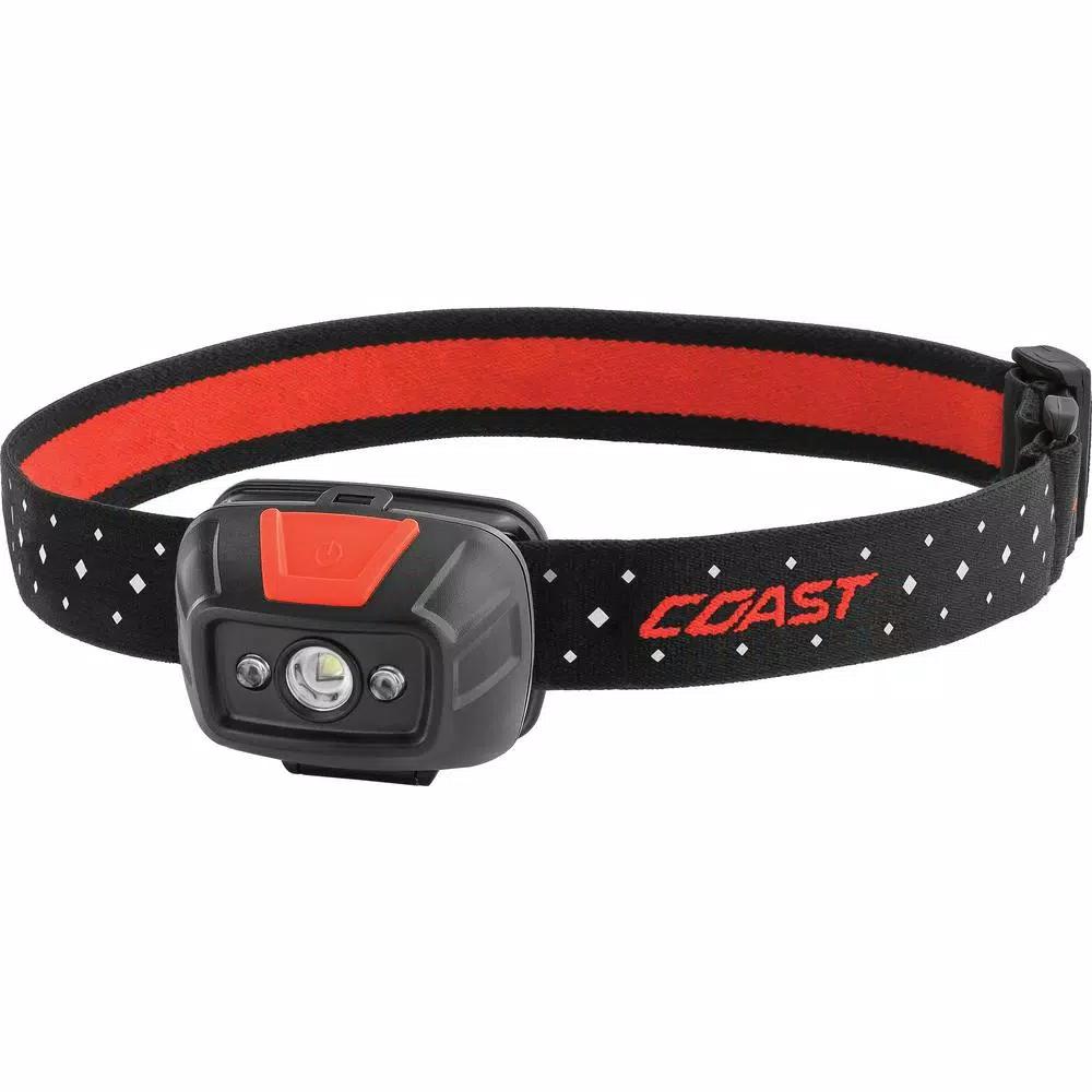 Coast FL19 330 Lumens Dual Color LED Headlamp with White and Red Beam