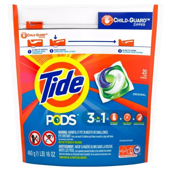 Tide PODS Original Scent Laundry Detergent Pods, 20-Count