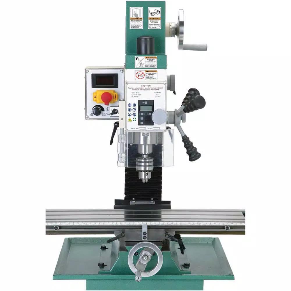 Grizzly Industrial 1 HP Mill/Drill Machine with Stand, R-8 Spindle, Digital Readout & 12-Speed Variable Control