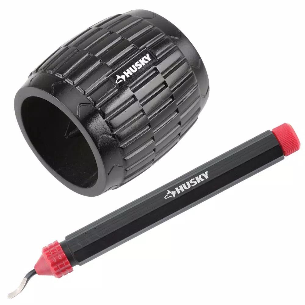 Husky Inner/Outer Reamer and Deburring Tool Set for Copper, Steel, and PVC