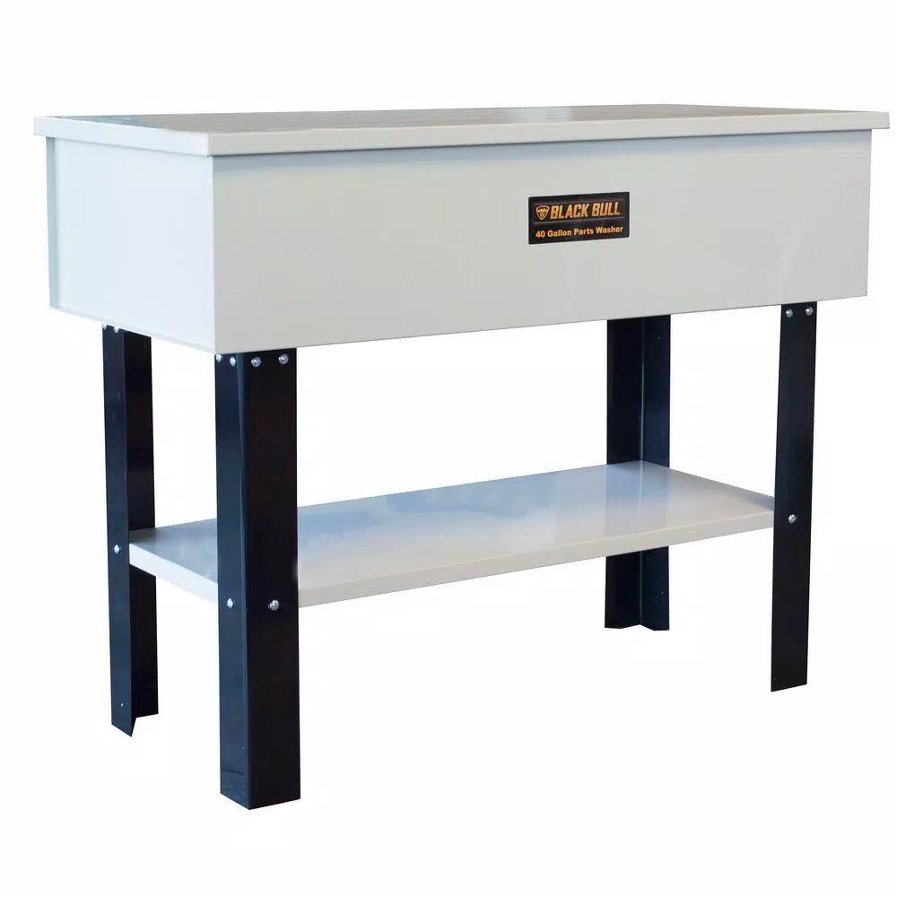 Black Bull Pro Duty 40 Gal. Parts Washer with Stand and Shelf