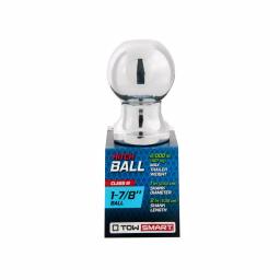 TowSmart 1-7/8 in. Chrome Hitch Ball with Wrench Flats thumbnail 2