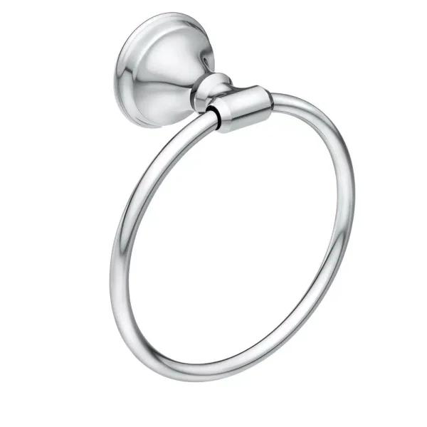 MOEN Jansen Chrome Towel Ring - Wall-Mounted Hand Towel Holder