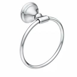 MOEN Jansen Chrome Towel Ring - Wall-Mounted Hand Towel Holder thumbnail 1