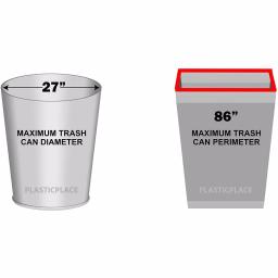 Plasticplace 55 Gallon Black Eco-Friendly Trash Bags, 1.7 Mil Thickness, 100 Count Case thumbnail 2