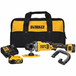 DEWALT 20V MAX XR Cordless Brushless 7 in. Variable Speed Rotary Polisher Kit with (2) 5.0 Ah Batteries & Charger thumbnail 1