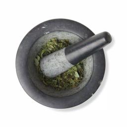 Fox Run 7 in. Black Granite Mortar and Pestle Set thumbnail 1