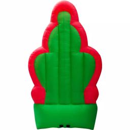 Fraser Hill Farm 10 ft. Pre-Lit Santa, Elf and Penguin Christmas Inflatable thumbnail 6