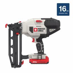 Porter-Cable 20V MAX 16-Gauge Cordless Straight Finish Nailer Kit with 1.5 Ah Battery and Charger thumbnail 2