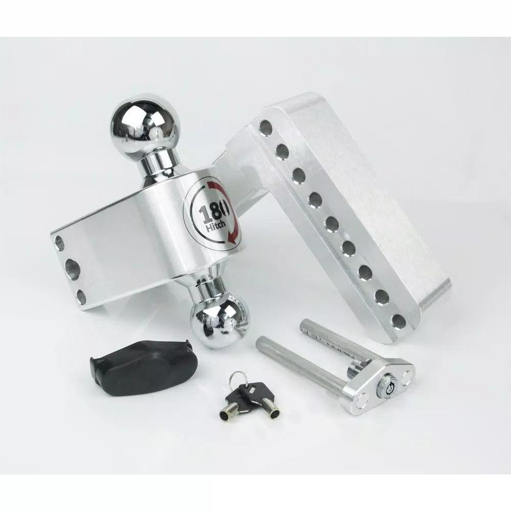 Weigh Safe 180 Hitch by Weigh Safe Chrome Tow Ball Edition Adjustable Ball Mount