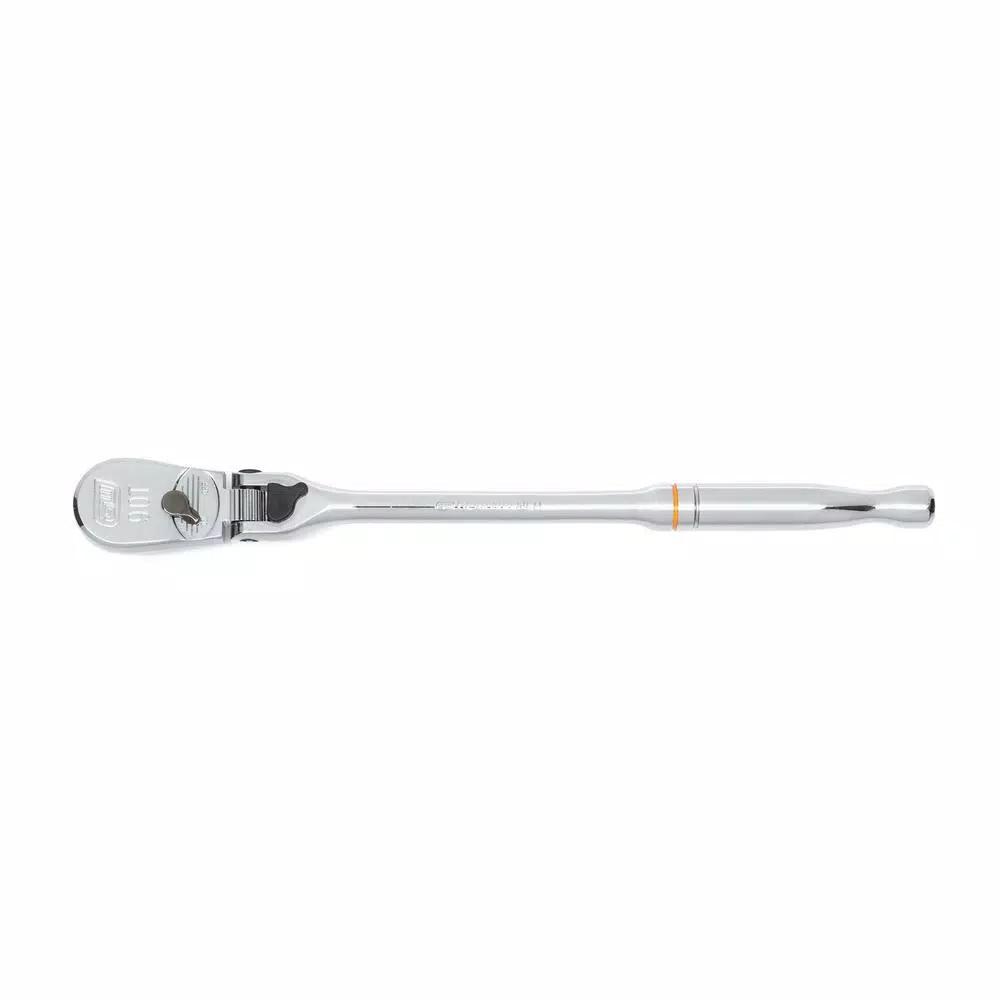 GEARWRENCH 3/8 in. Drive 90-Tooth Locking Flex Head Teardrop Ratchet, 11 in.