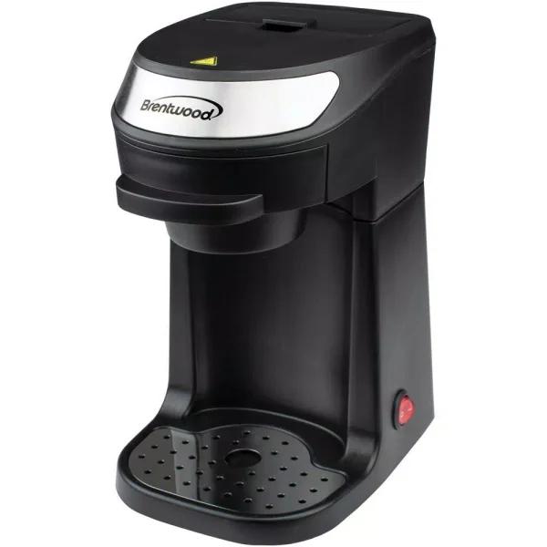 Brentwood Appliances TS-111BK Single Serve Coffee Maker with 12 oz. Porcelain Mug, Black