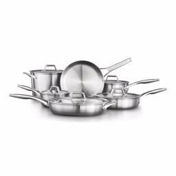 Calphalon Premier 11-Piece Stainless Steel Cookware Set thumbnail 1