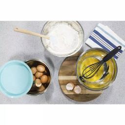 Elite Gourmet 12-Piece Stainless Steel Colored Mixing Bowl Set with Lids thumbnail 5