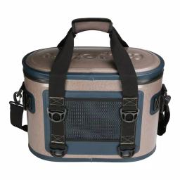 Camp-Zero 17.6 Qt. Soft Side Cooler, 30-Can Capacity, Beige and Blue thumbnail 3
