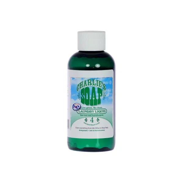 Charlie's Soap Liquid Laundry Detergent - Travel Size, 4-Wash, 4 oz