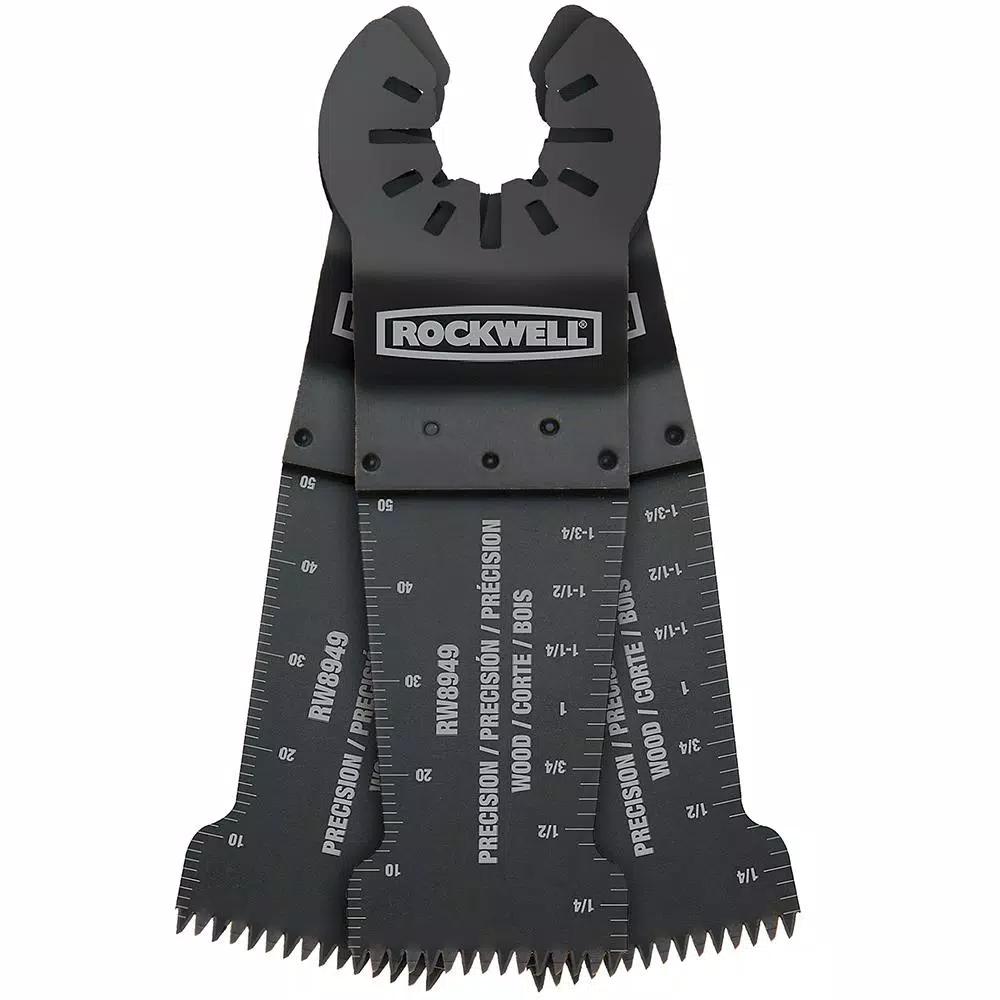 Worx Sonicrafter RW8936 1-1/8 in. Precision Wood End Cut Blade for Oscillating Multi-Tools, 3-Pack