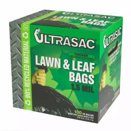 Ultrasac 39 Gal. Lawn and Leaf Bags, Heavy-Duty 1.5-mm Thick, 100 Count thumbnail 1
