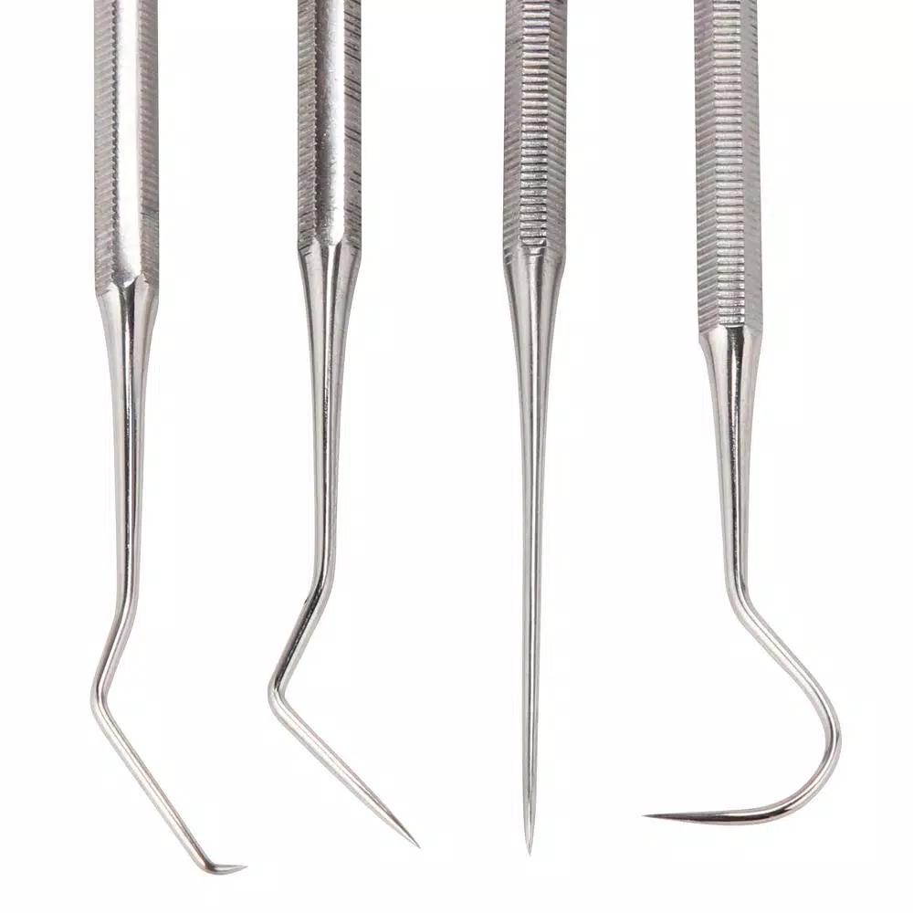 Aven 4-Piece Stainless Steel Precision Probe Set for Soldering and Micro Positioning