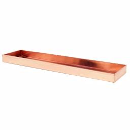 Achla Designs 29 in. Long Copper Plated Stainless Steel Decorative Serving Tray thumbnail 1