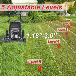 PowerSmart Power Smart 22 in. 3-in-1 Self-Propelled Gas Lawn Mower, 170 cc Engine, Rear-Wheel Drive thumbnail 6