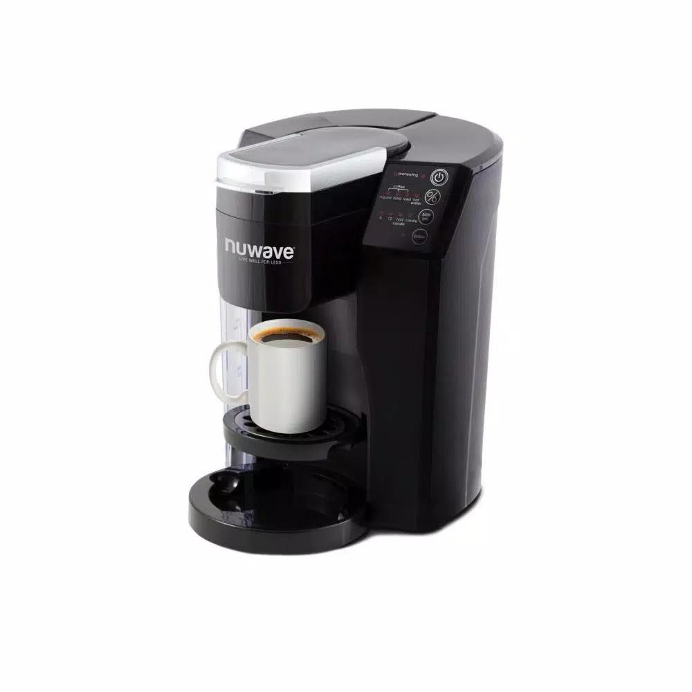 NuWave Bruhub Stainless Steel Single Serve & Carafe Drip Coffee Maker