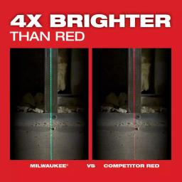 Milwaukee M12 Green Cross Line and Plumb Points Laser Level Kit with 3.0 Ah Battery thumbnail 13