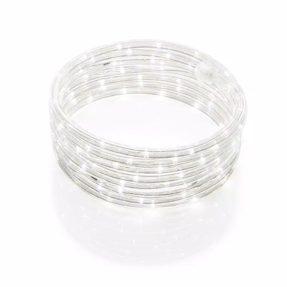 DEERPORT DECOR 4-Pack 48 ft. LED Rope Light Set, 324-Light Cool White, Indoor/Outdoor Specialty Lights