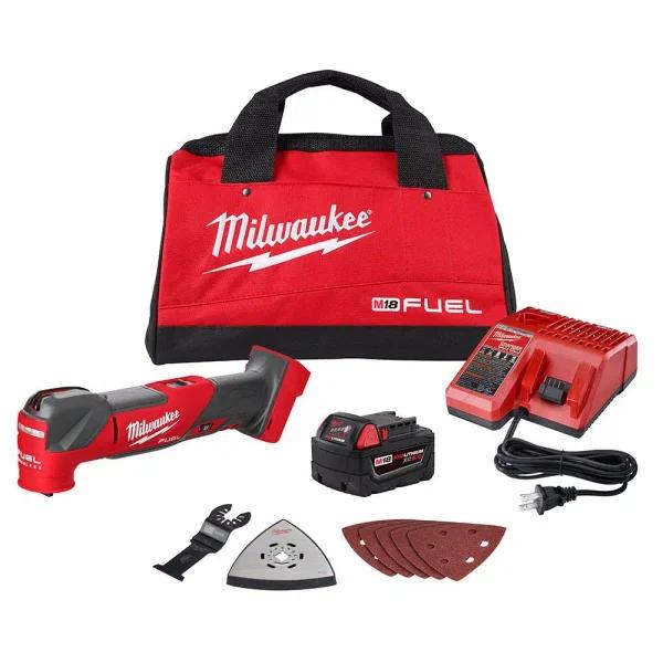 Milwaukee M18 FUEL 18V Brushless Oscillating Multi-Tool Kit with 5.0 Ah Battery, Charger and Bag