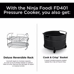 Ninja Foodi Deluxe 8 qt. Electric Pressure Cooker and Air Fryer, Stainless Steel thumbnail 2