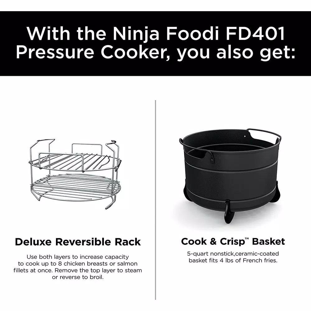 Ninja Foodi Deluxe 8 qt. Electric Pressure Cooker and Air Fryer, Stainless Steel