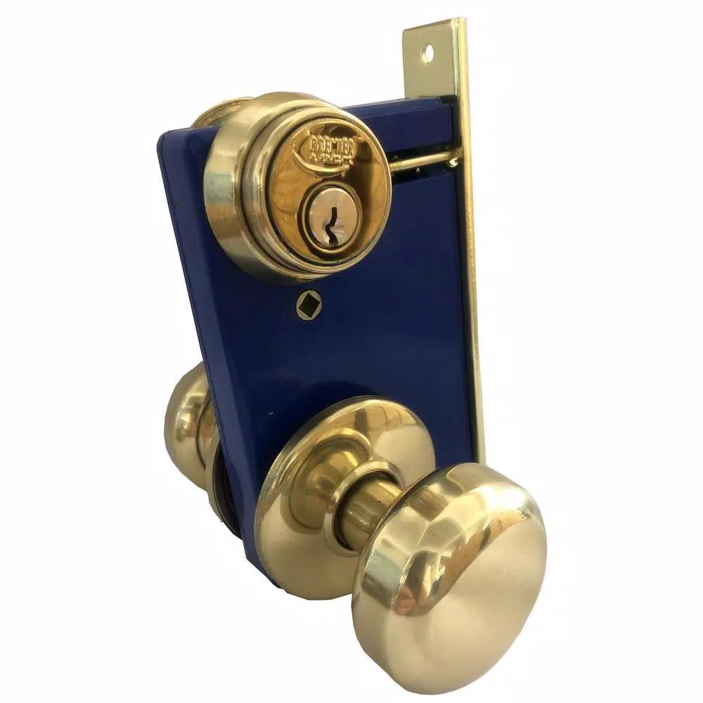 Premier Lock Brass Finish Iron Gate Mortise Entry Door Lock Set, Right Hand, 2-1/2 in. Backset
