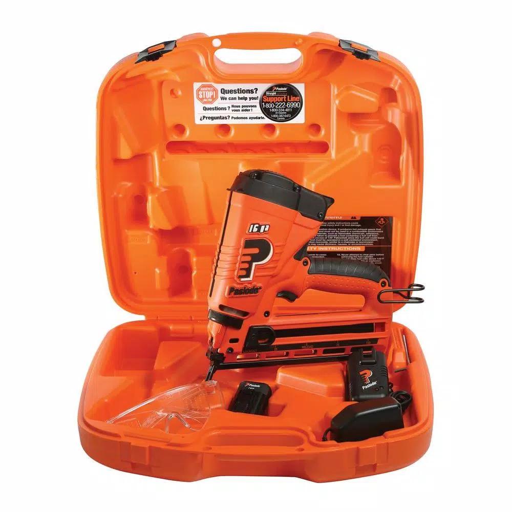 Paslode 16-Gauge Cordless Lithium-Ion Angled Finish Nailer Kit
